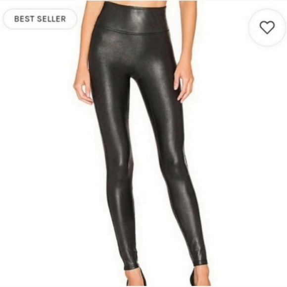 Spanx Faux Leather Leggings M EUC - Picture 4 of 11
